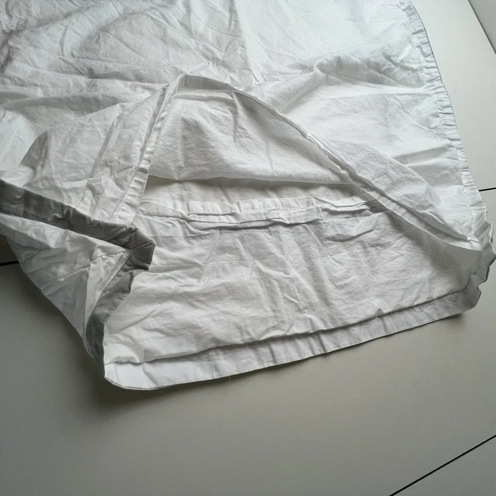 Ballard Designs Trim Gray  White Banding Euro Size Sham Cotton